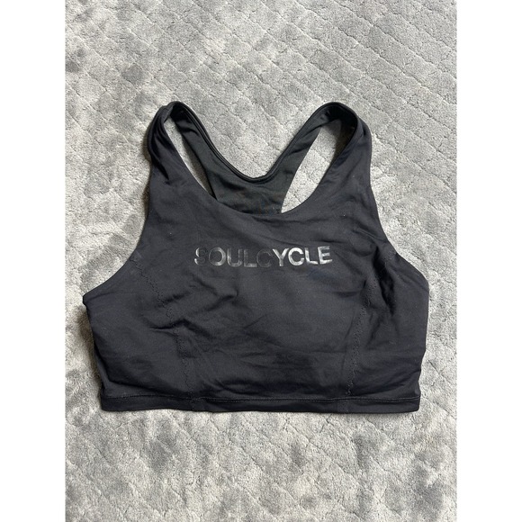 lululemon athletica Other - Lululemon Soul Cycle Sports Bra Women's 8 Racerback Black Workout High Support